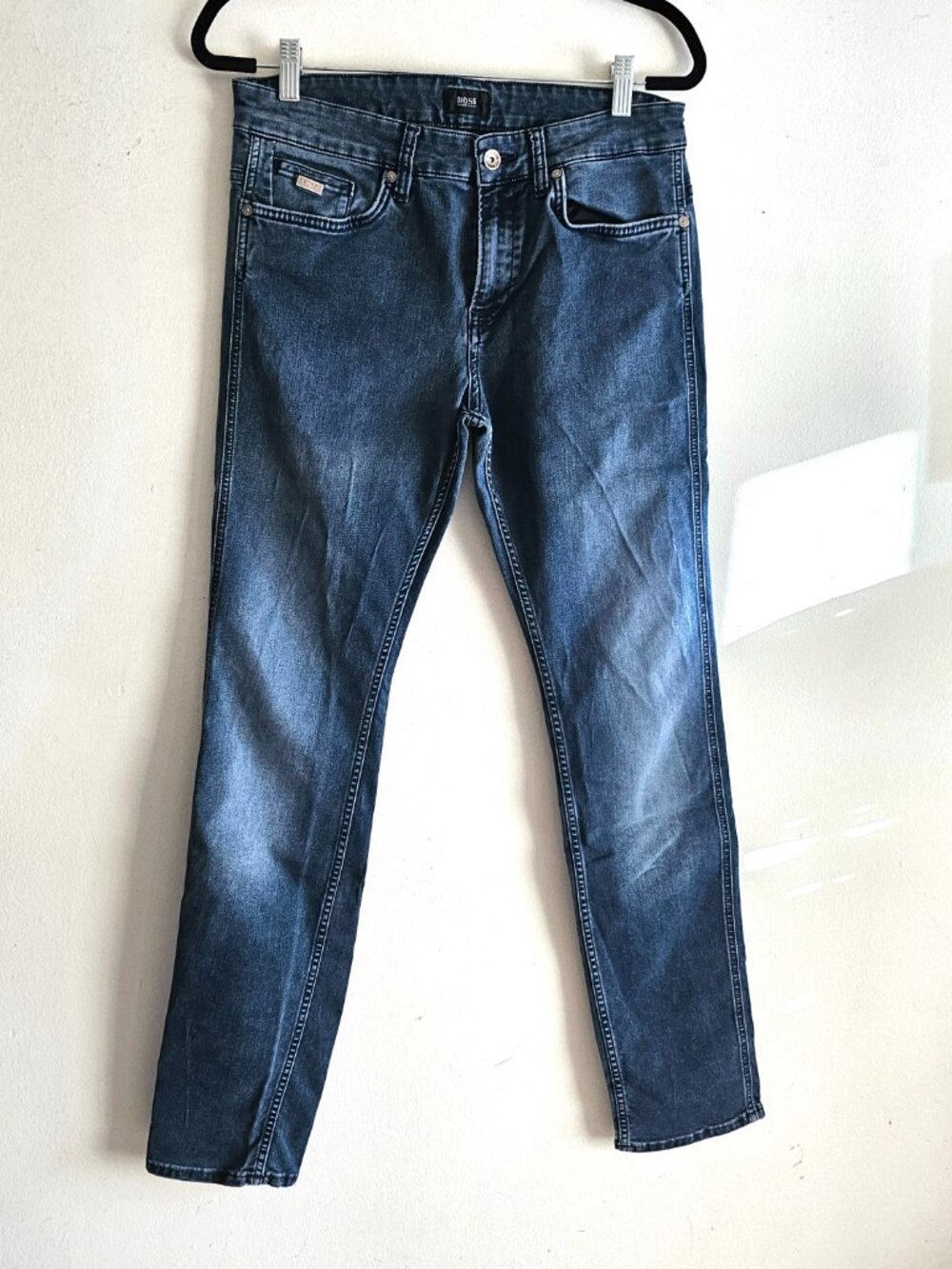 Hugo Boss Delaware Slim Fit Designer Denim Jeans 32x32 Medium Wash